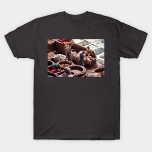 Morocco. Fes. Fes el Bali. Workmen of the Tanneries. T-Shirt